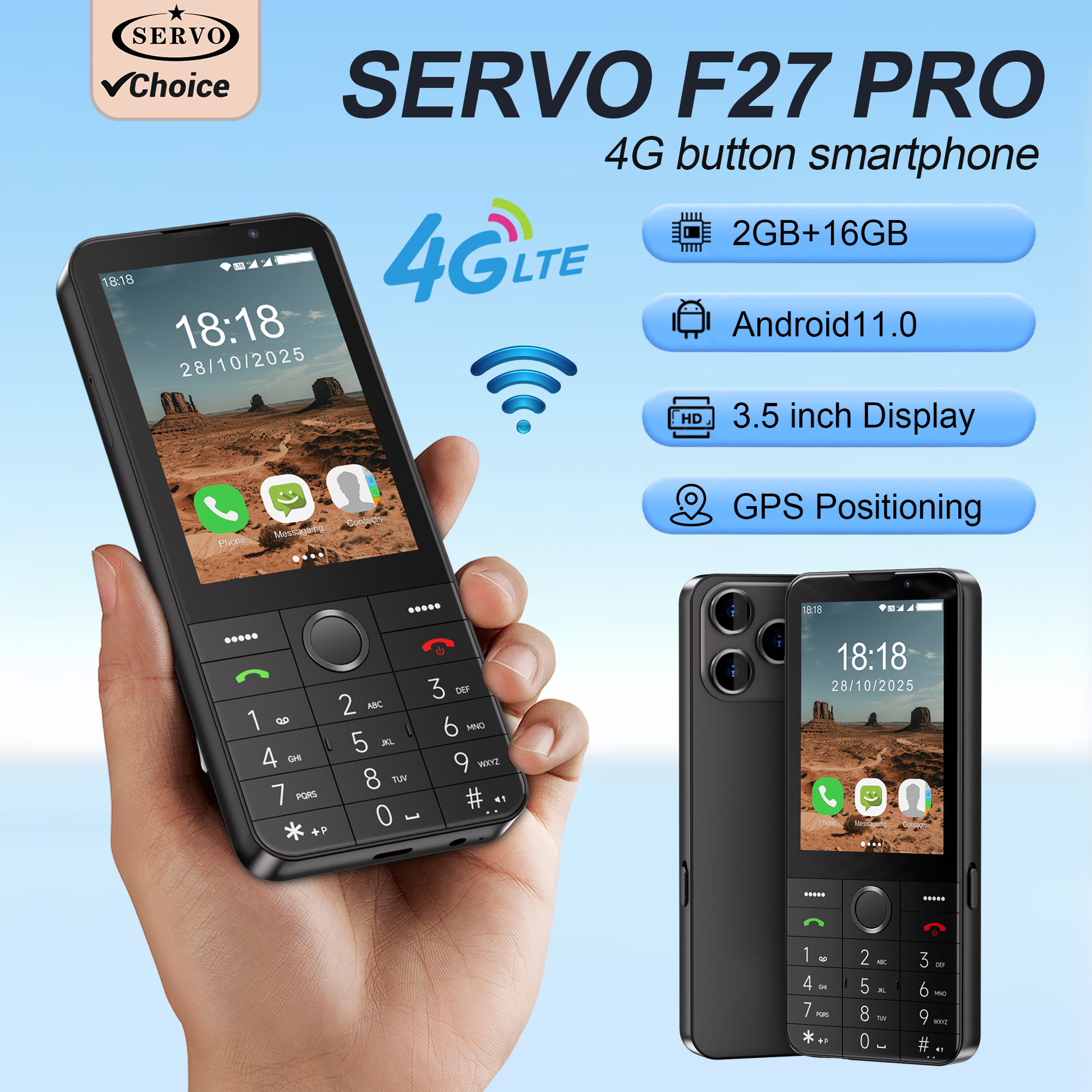 Phone Accessories Display Board - SERVO F27 PRO Smartphone Android OS