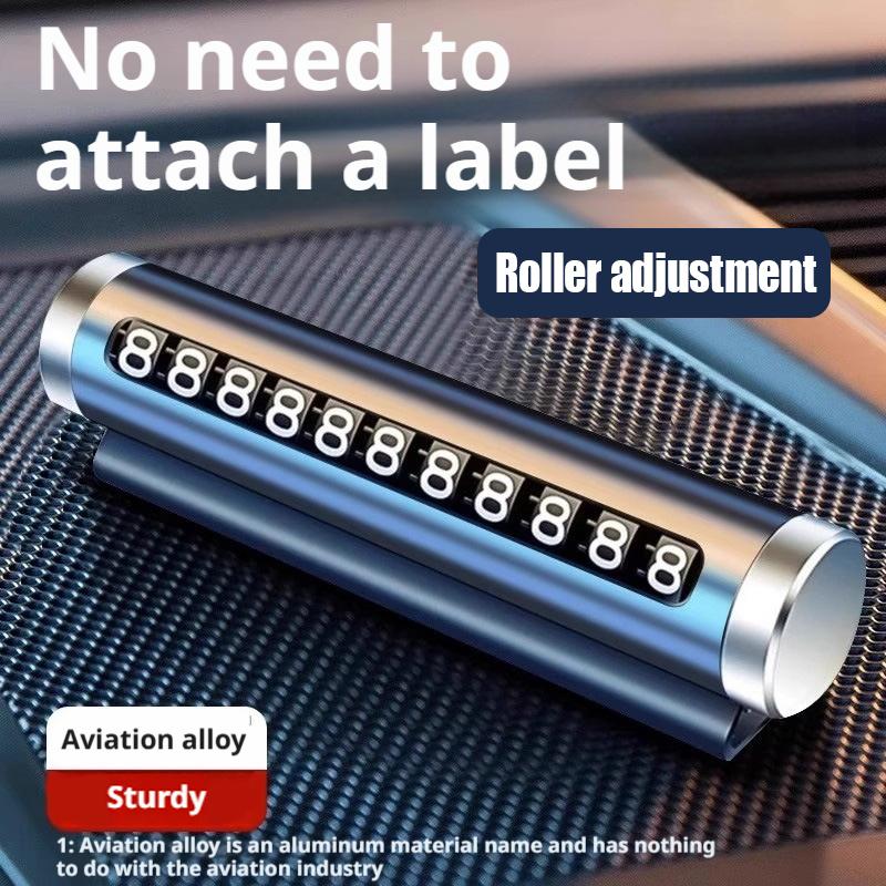 Phone Accessories For Car - Metal Car Temporary Parking Card Universal