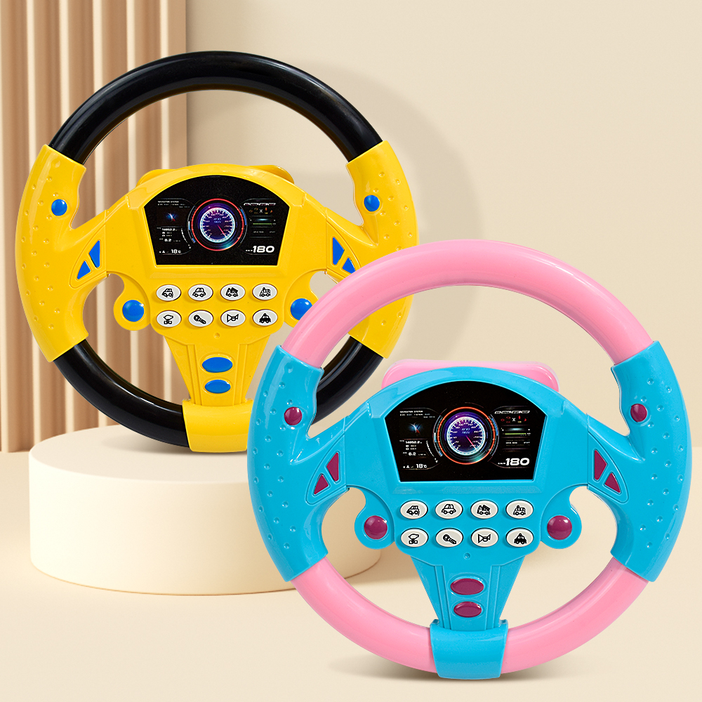 Phone Accessories Baby - Eletric Steering Wheel Toy with Light