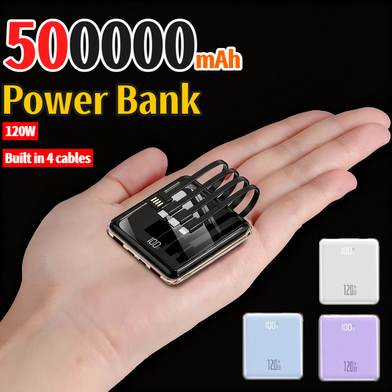 Portable Charger 20000Mah - New 500000mAh Mini Power Bank Built-in