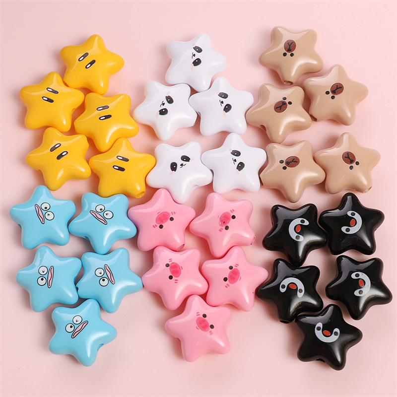 Phone Accessories Beads - 2pcs Cute Beads Cartoon Animal Star