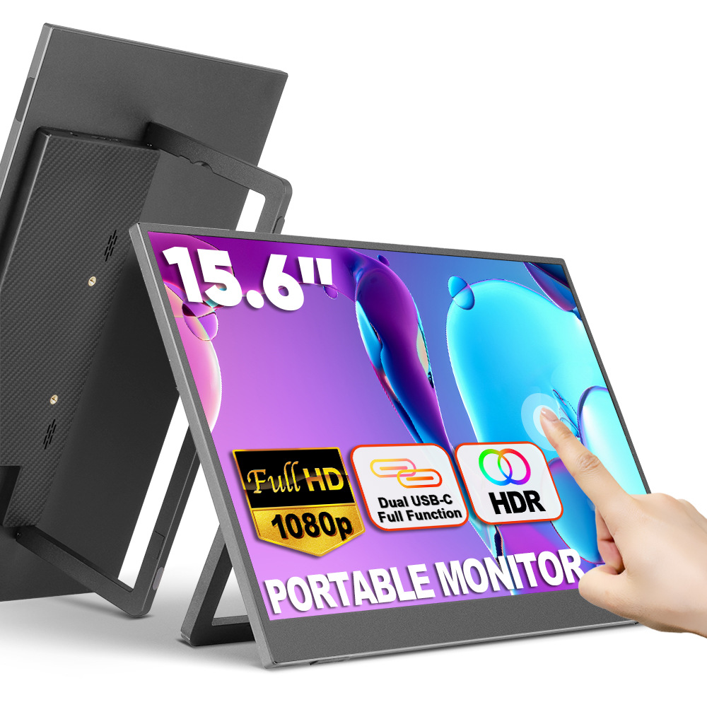 Phone Accessories Display Board - 15.6 Inch Portable Touch Monitor 1920*1080P