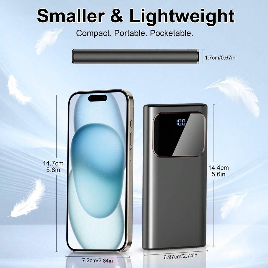 Portable Charger 20000Mah - 20000mAh 22.5W Fast Charging Power Bank,