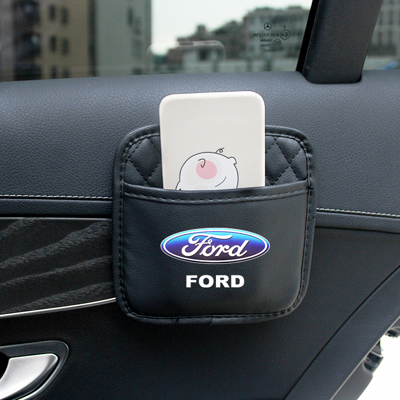 Phone Accessories For Car - 1Pcs Leather Car Door Seat Storage