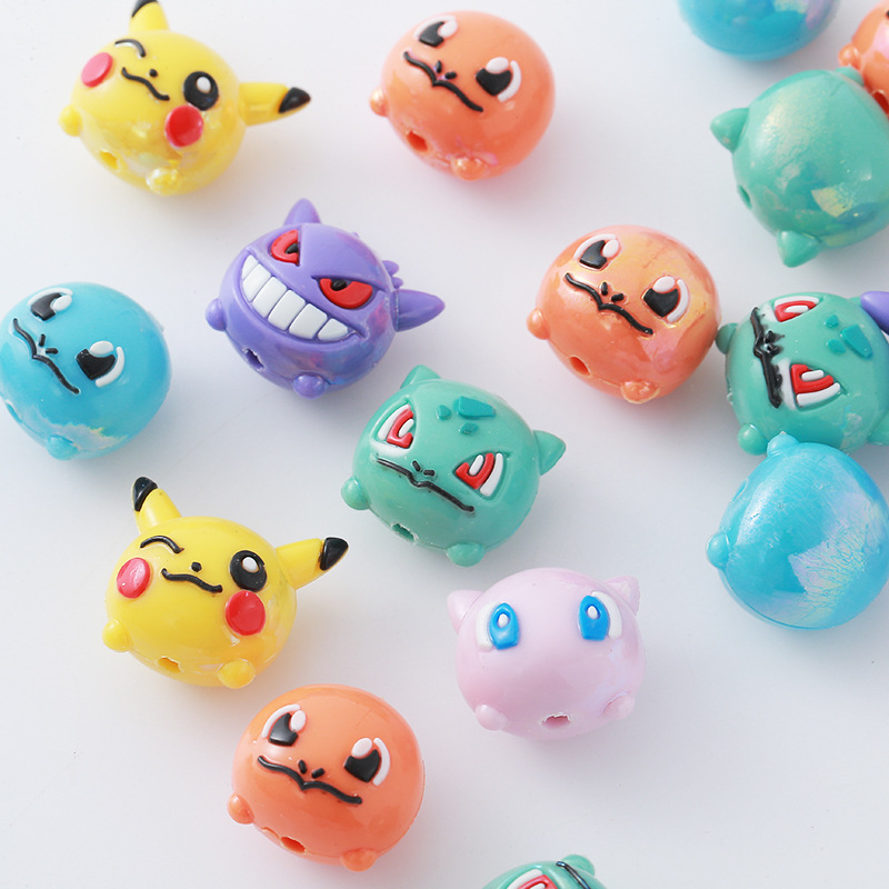 12pcs Pokémon Bead DIY Mobile  - Phone Accessories Beads のレビューと価格