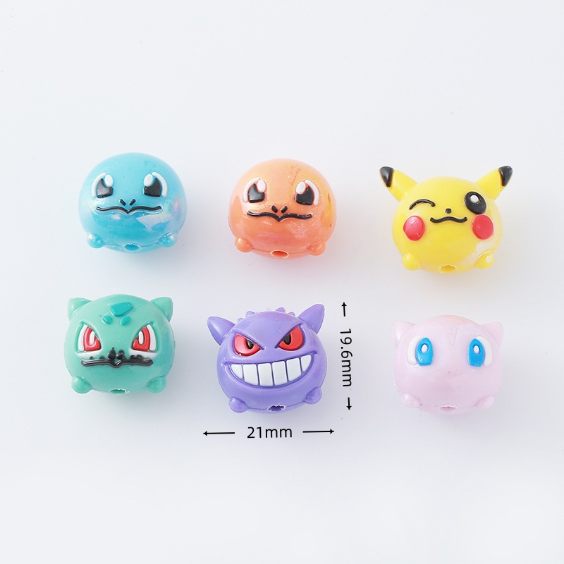 12pcs Pokémon Bead DIY Mobile  - Phone Accessories Beads のレビューと価格