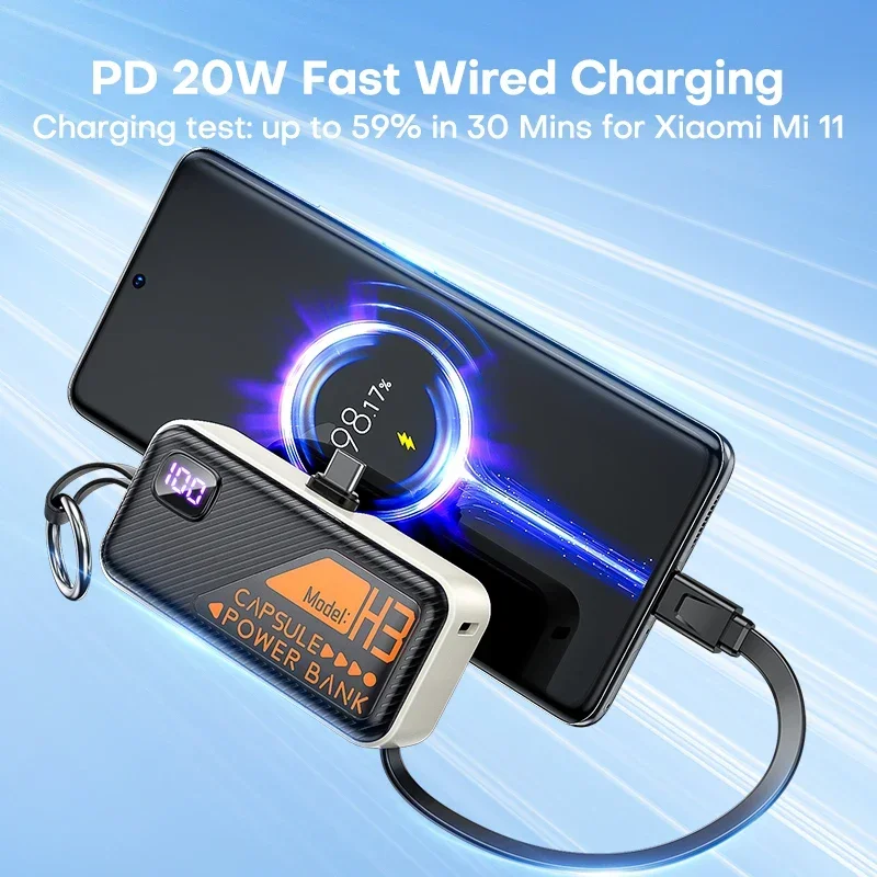 Mini Power bank 20000mah Built - Portable Charger 20000Mah のレビューと価格
