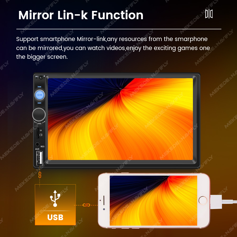 7-inch HD touch screen 2 DIN c - Phone Accessories Display Board のレビューと価格