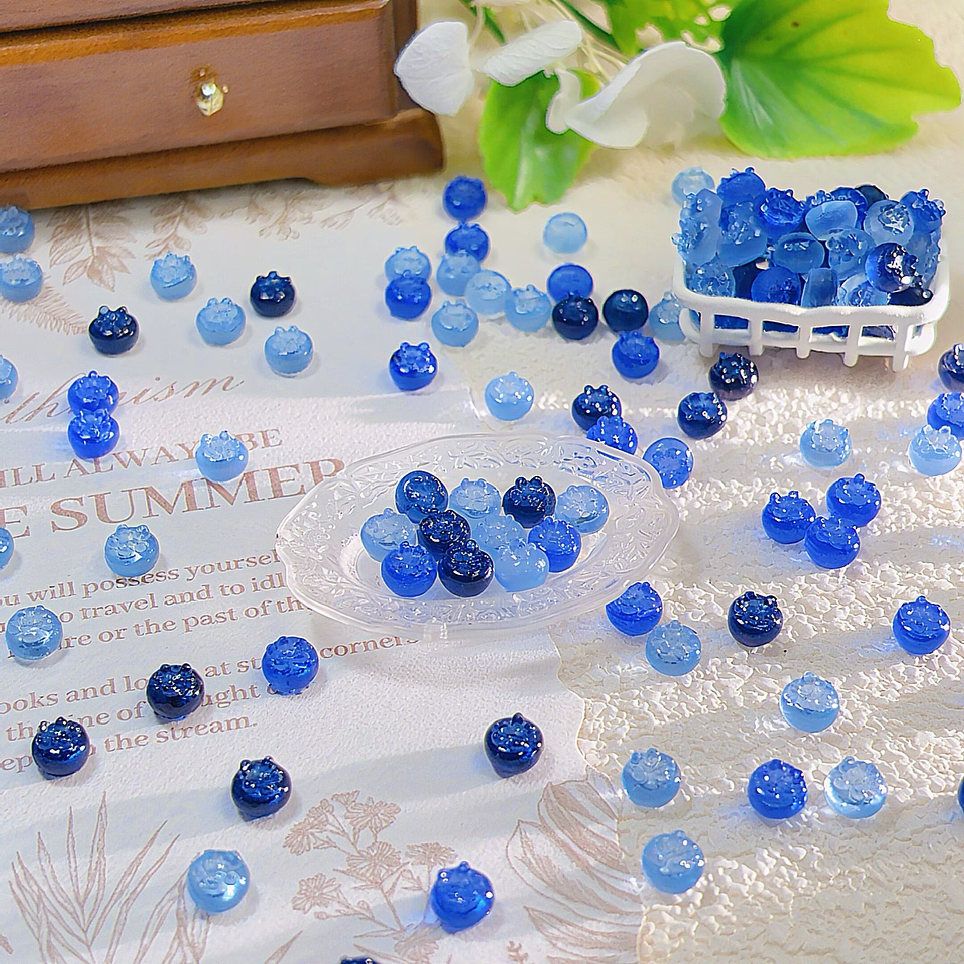 100pcs mini simulated transluc - Phone Accessories Beads のレビューと価格
