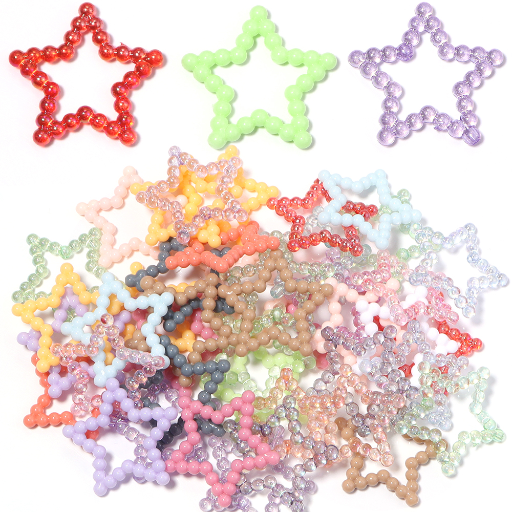 30pcs/lot 33mm Acrylic Hollow  - Phone Accessories Beads のレビューと価格