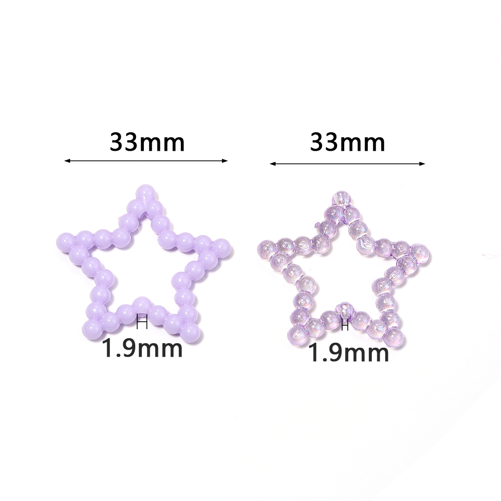 30pcs/lot 33mm Acrylic Hollow  - Phone Accessories Beads のレビューと価格