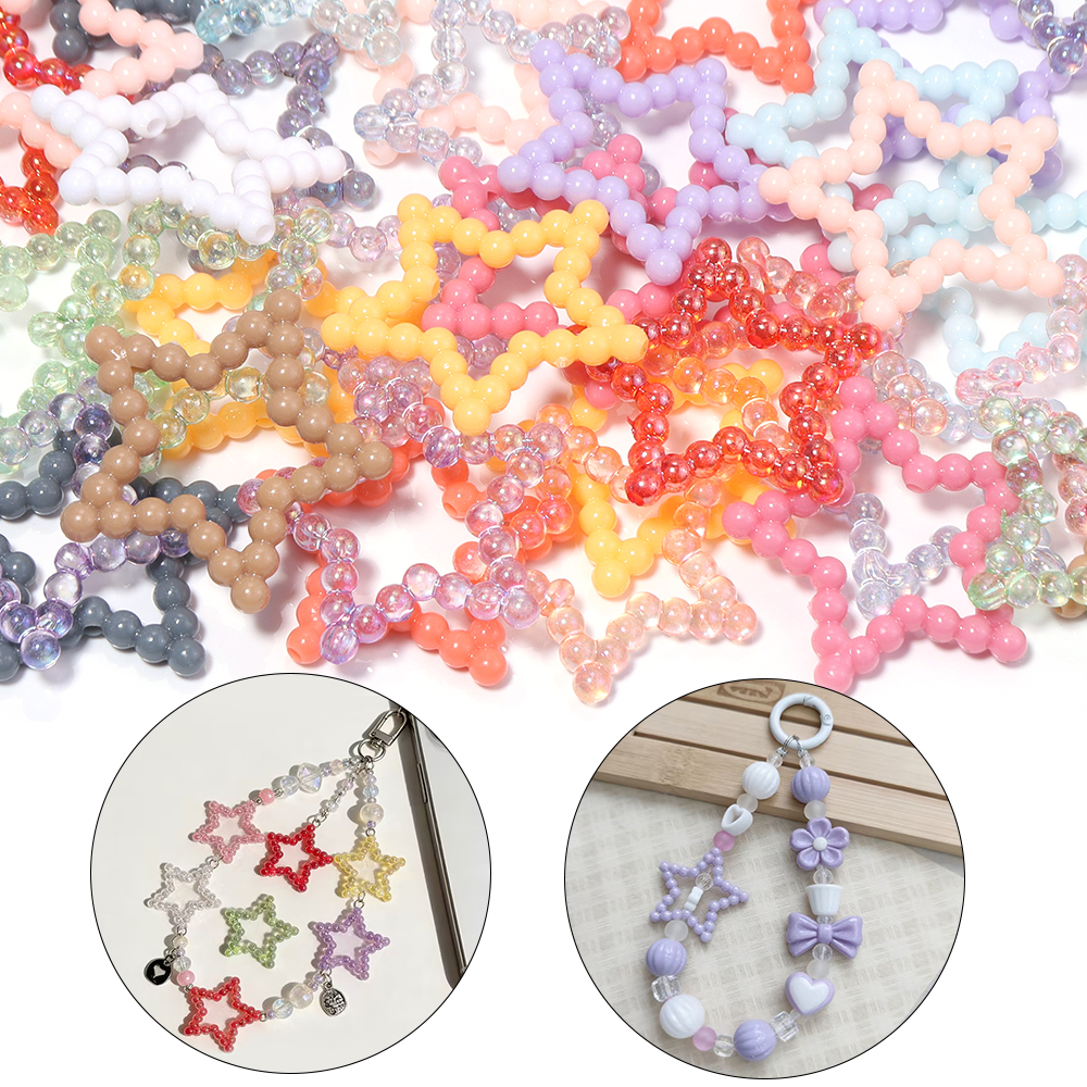 30pcs/lot 33mm Acrylic Hollow  - Phone Accessories Beads のレビューと価格
