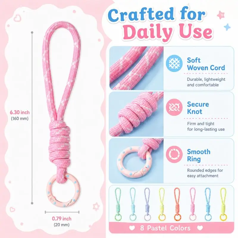 Hand Woven Keychain For Mobile - Phone Accessories For Car のレビューと価格