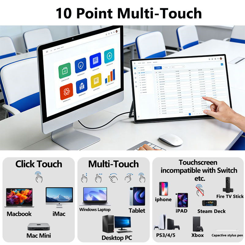 15.6 Inch Portable Touch Monit - Phone Accessories Display Board のレビューと価格