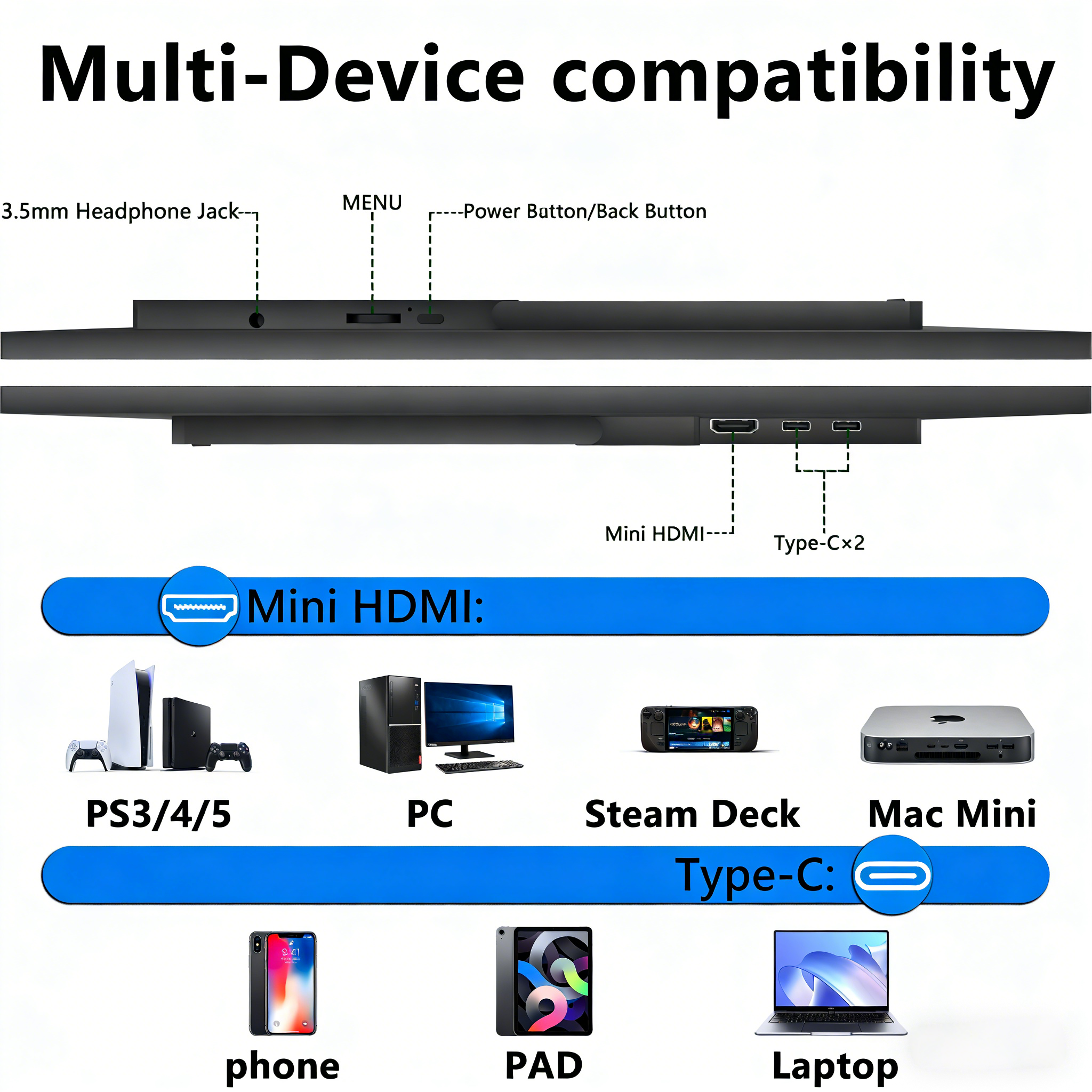 15.6 Inch Portable Touch Monit - Phone Accessories Display Board のレビューと価格