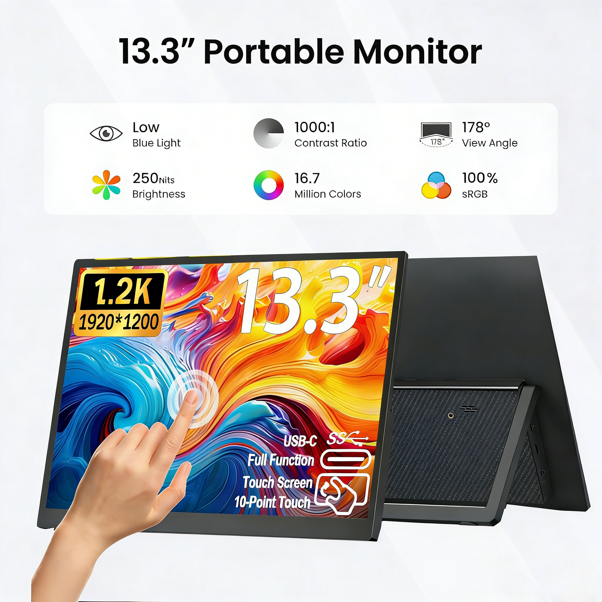 13.3'' Portable Touch Screen M - Phone Accessories Display Board のレビューと価格