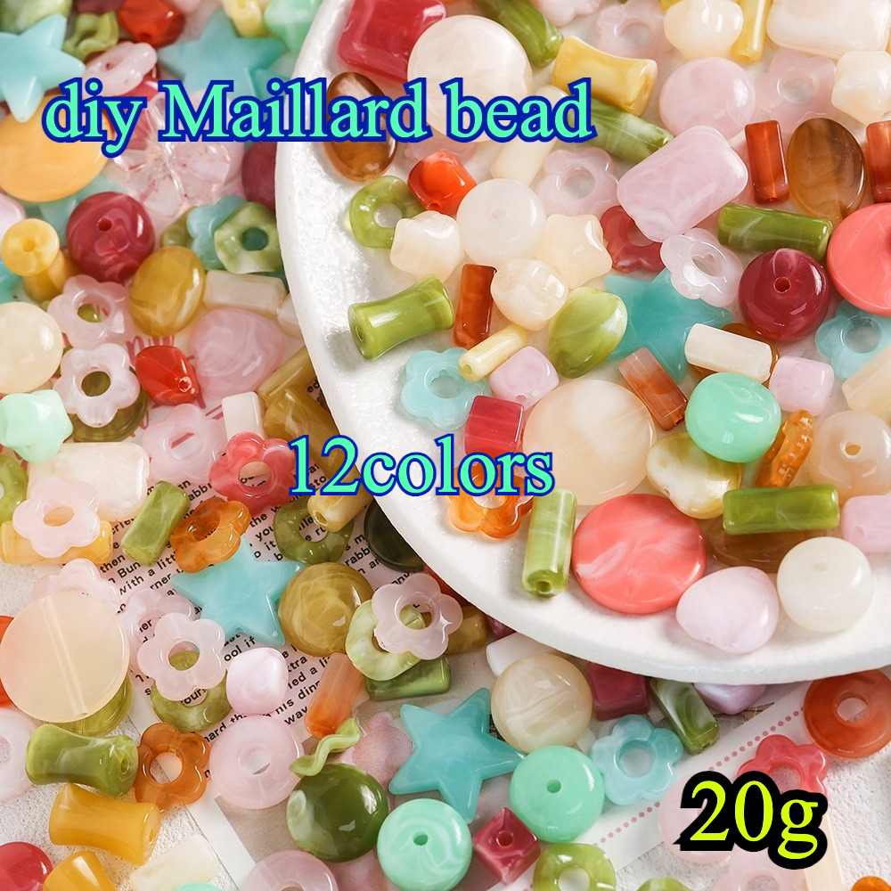 20g Acrylic Dyeing Mixed Shape - Phone Accessories Beads のレビューと価格