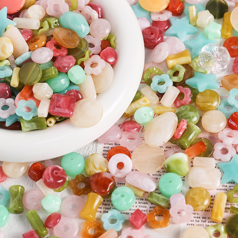 20g Acrylic Dyeing Mixed Shape - Phone Accessories Beads のレビューと価格
