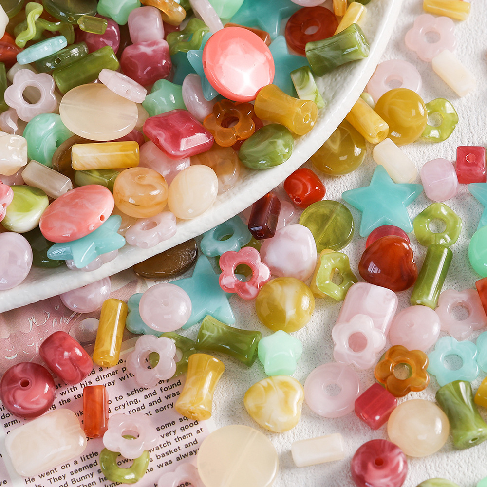 20g Acrylic Dyeing Mixed Shape - Phone Accessories Beads のレビューと価格