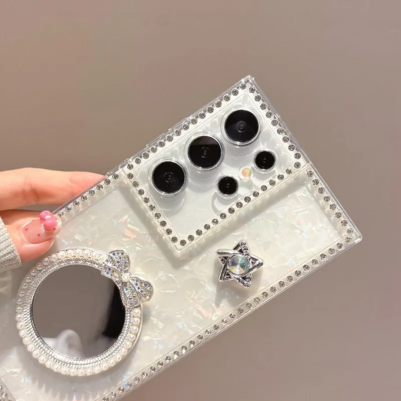 Sweet Pearl Mirror Phone Case  - Phone Accessories Beads のレビューと価格