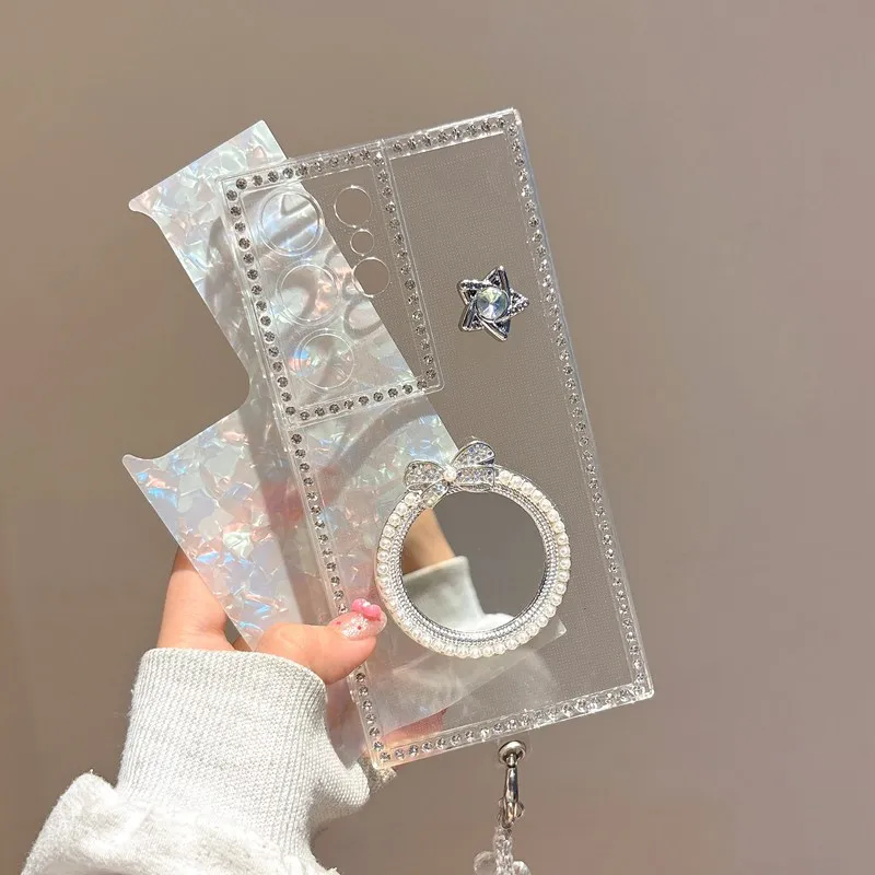 Sweet Pearl Mirror Phone Case  - Phone Accessories Beads のレビューと価格