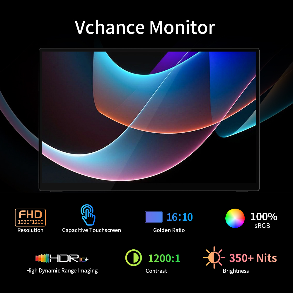 VCHANCE 16'' FHD Portable Moni - Phone Accessories Display Board のレビューと価格