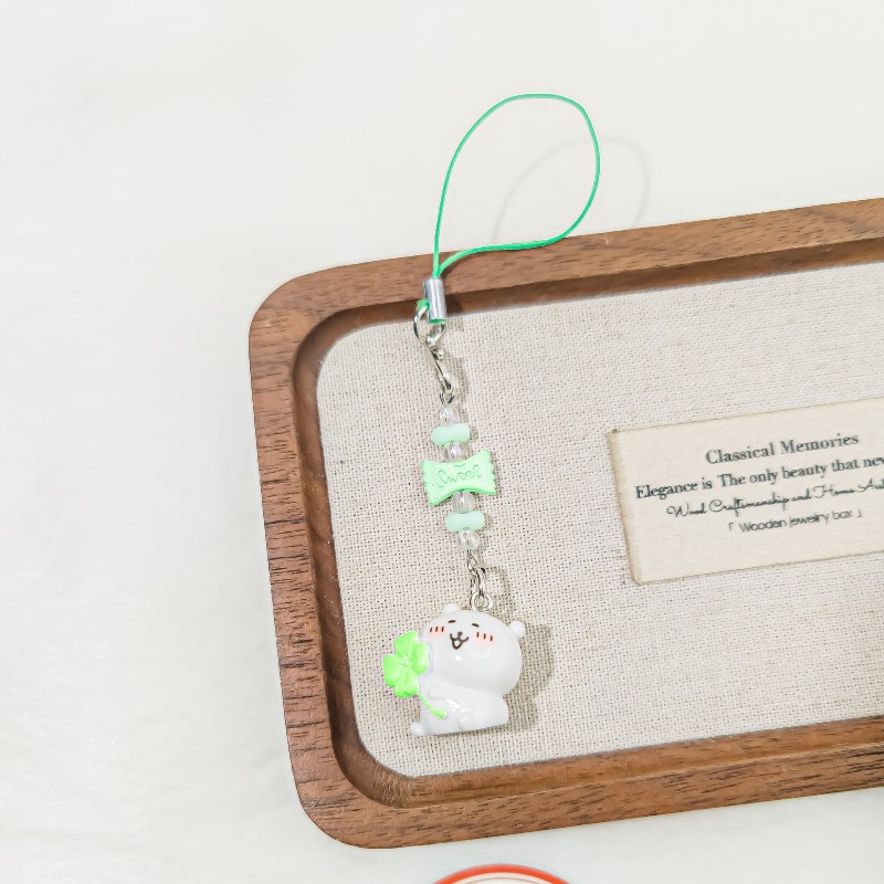 Cute Beaded Phone Strap Pink G - Phone Accessories Beads のレビューと価格