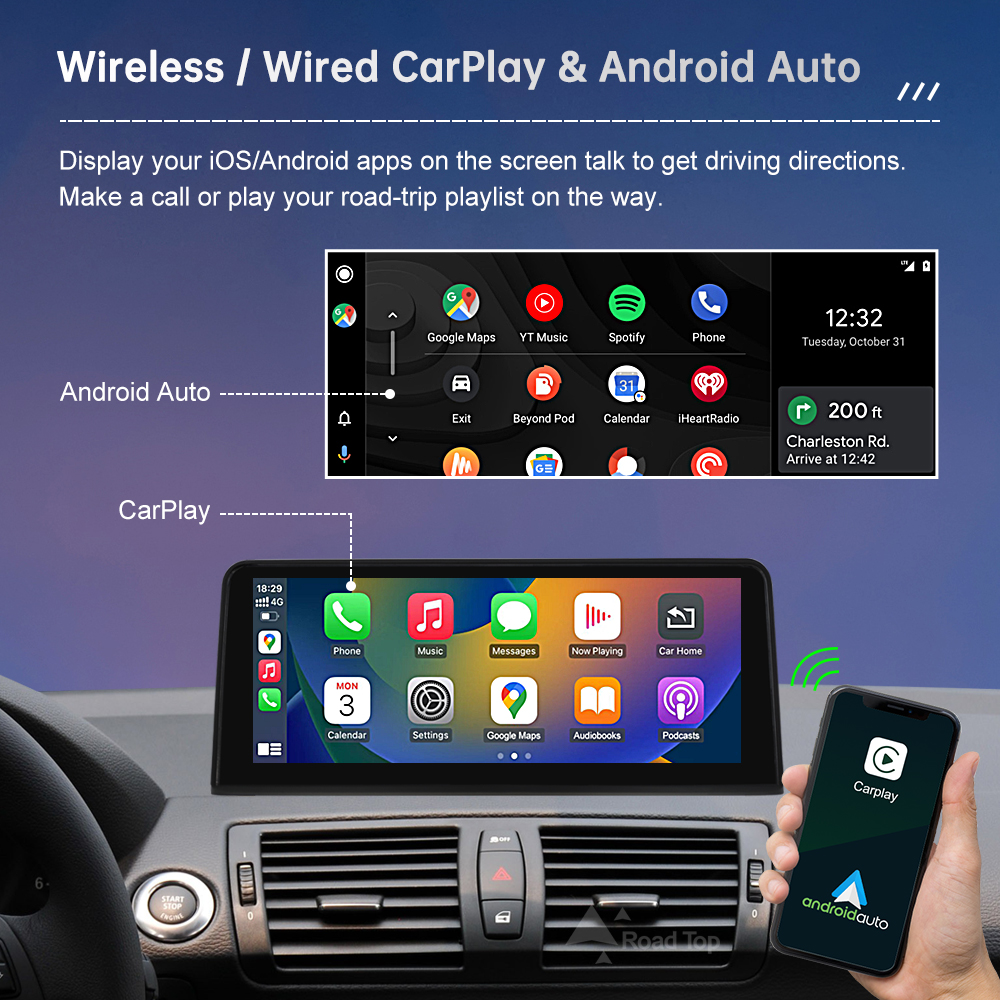 Wireless CarPlay Android Auto  - Phone Accessories Display Board のレビューと価格