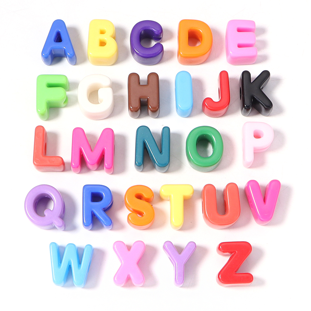 10pcs A-Z Letter Beads Acrylic - Phone Accessories Beads のレビューと価格