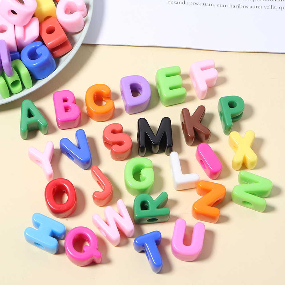 10pcs A-Z Letter Beads Acrylic - Phone Accessories Beads のレビューと価格