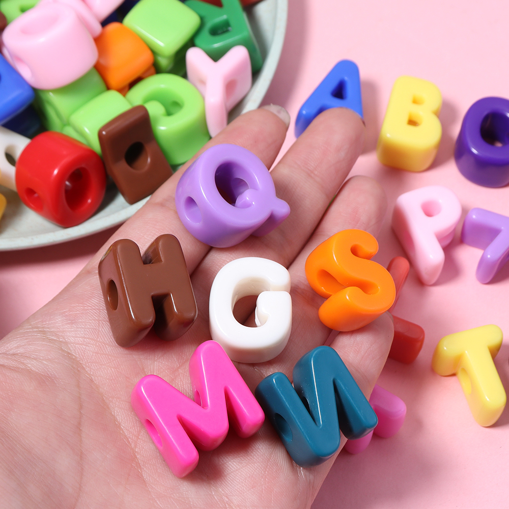 10pcs A-Z Letter Beads Acrylic - Phone Accessories Beads のレビューと価格