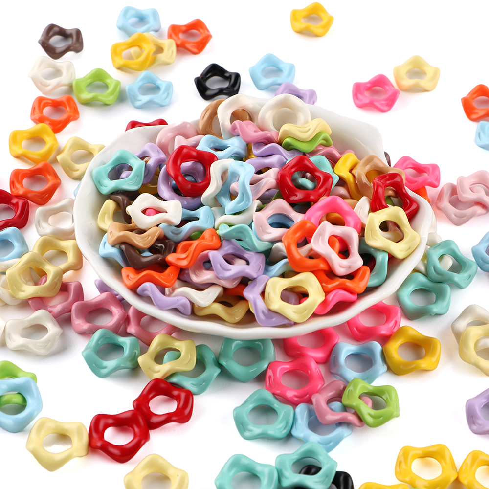 25Pcs15MM Wavy Big Hole Stack  - Phone Accessories Beads のレビューと価格